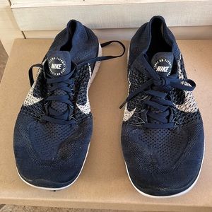 Nike Free RN Flyknit Navy Blue Running Sneakers